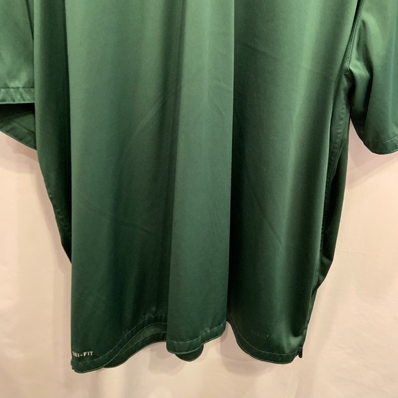Nike University of Miami Hurricanes Dri-Fit Solid Green Polo Shirt Size 4XL - Picture 5 of 15